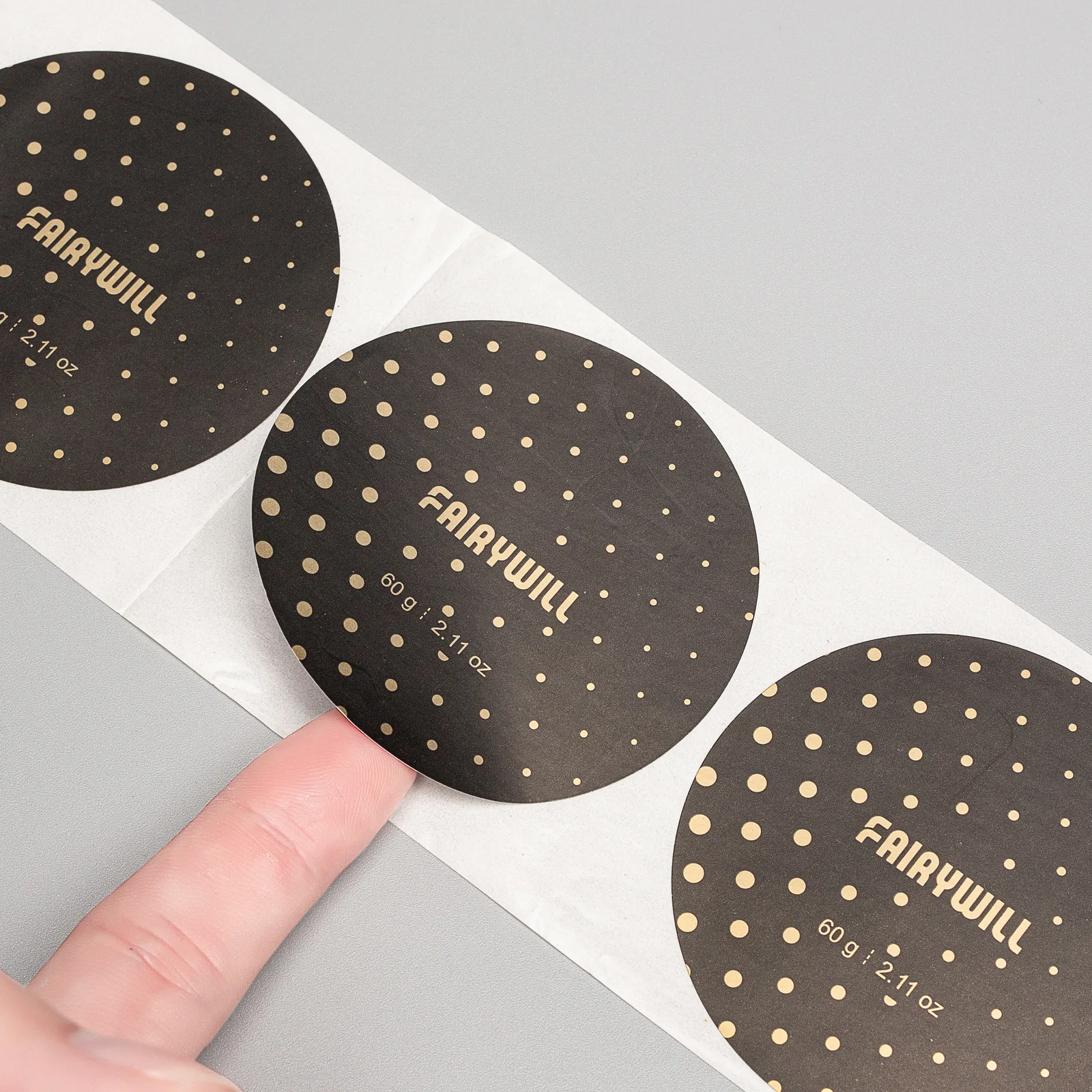 Custom printed sticker and label roll